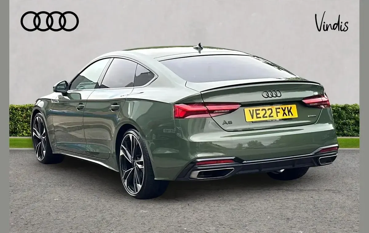Used Audi A5 Black Edition 200 HP (147 kW) 2022 Green Coupe