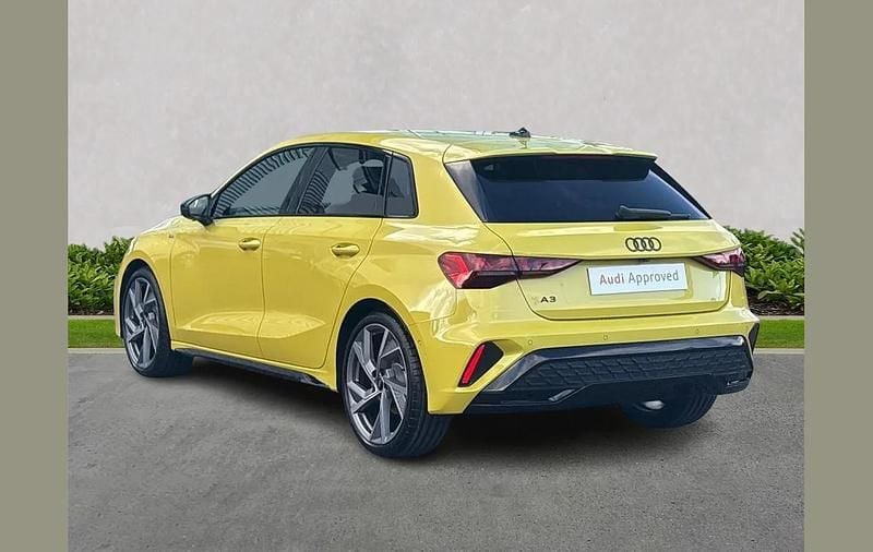 Used Audi A3 Black Edition 147 HP (108 kW) 2025 Yellow Hatchback