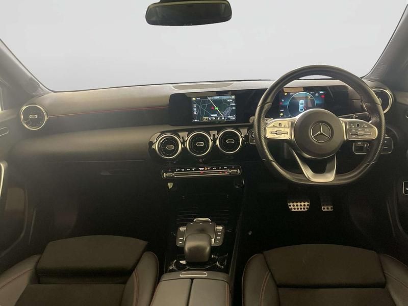 Used Mercedes A180 AMG line 136 HP (100 kW) 2021 Red Sedan