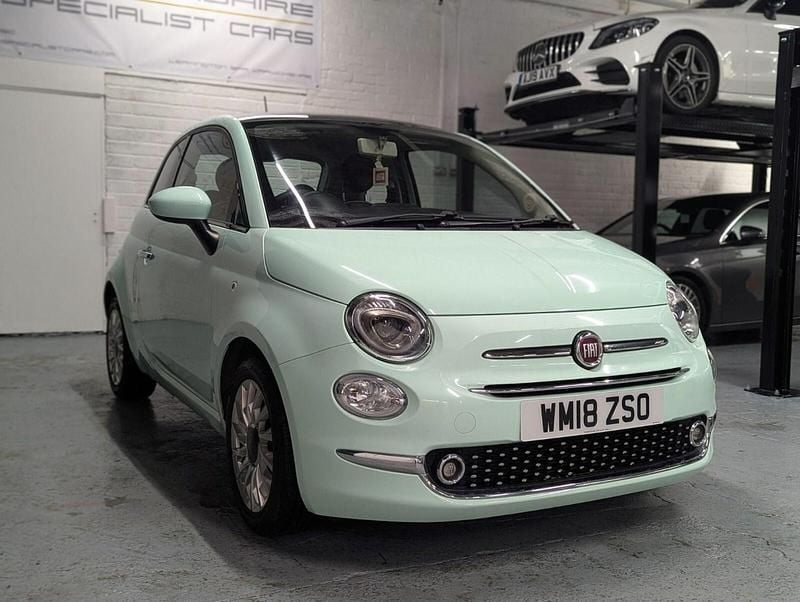 Used Fiat 500 Lounge 69 HP (50 kW) 2018 Green Hatchback