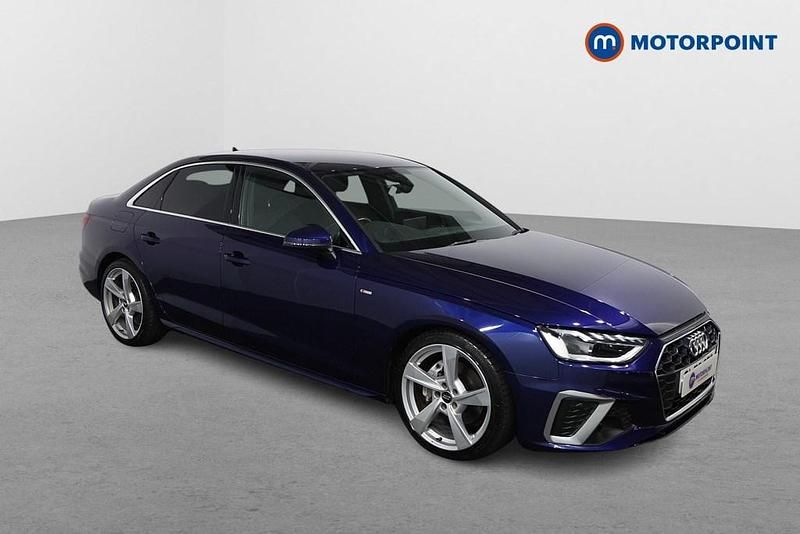 Blue Used 2020 Audi A4 S-Line Sedan | £19,149 (Fair price) - Image 1/4