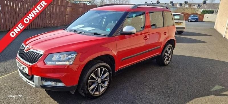 Used Skoda Yeti SE Drive 110 HP (80 kW) 2017 Red SUV