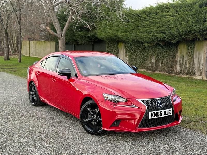 Red Used 2016 Lexus IS300h Sport Line Sedan | £12,750 (Fair price) - Image 1/4