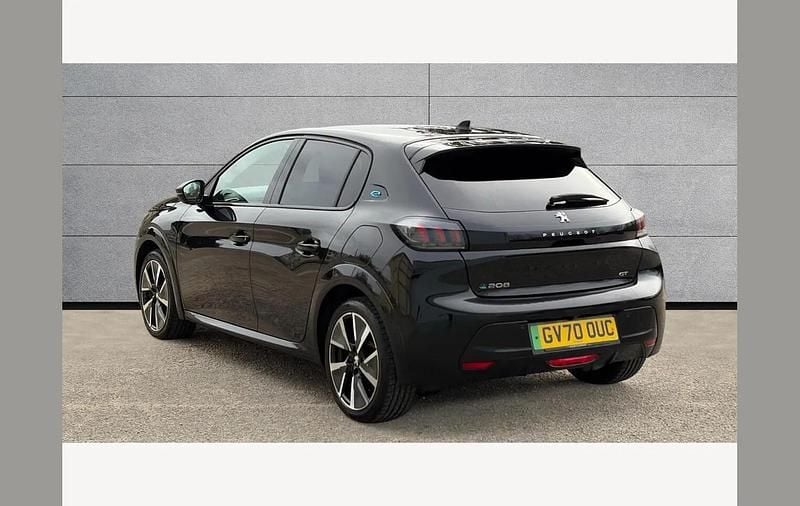 Used Peugeot e-208 Premium 100 kW (136 HP) 2021 Black Hatchback
