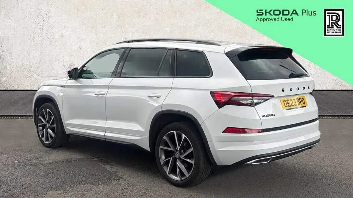 Used Skoda Kodiaq SportLine 150 HP (110 kW) 2023 White SUV