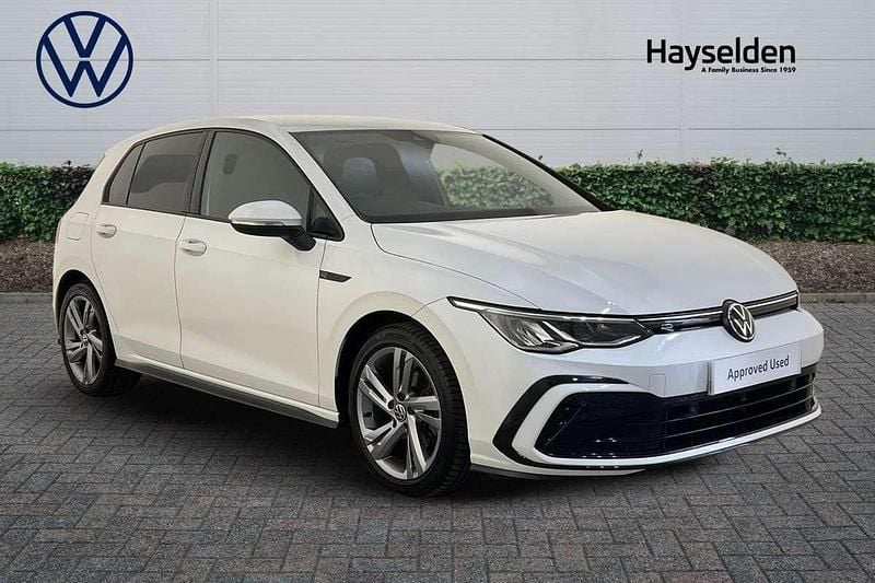 White Used 2021 VW Golf VIII R-line Hatchback | £16,985 (Fair price) - Image 1/4