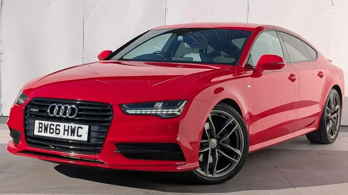 Used Audi A7 Sportback Black Edition 272 HP (200 kW) 2016 Red Hatchback