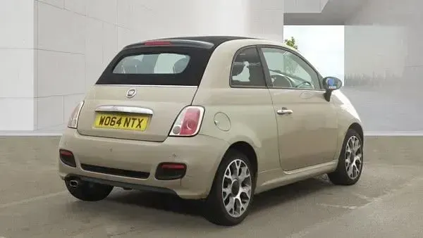 Used Fiat 500C S 69 HP (50 kW) 2015 Brown Cabriolet