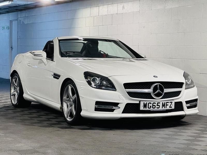 White Used 2015 Mercedes SLK250 AMG Cabriolet | £6,989 (Good price) - Image 1/4