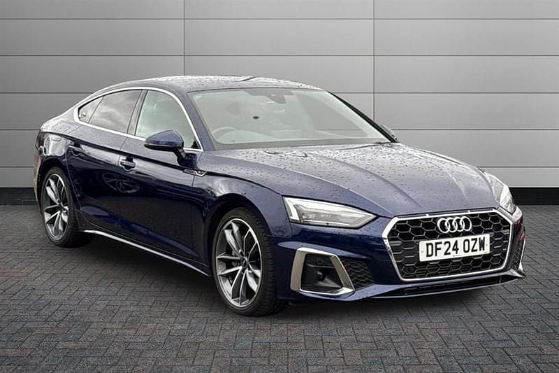 Used Audi A5 S-Line 204 HP (150 kW) 2024 Navarra blue Hatchback