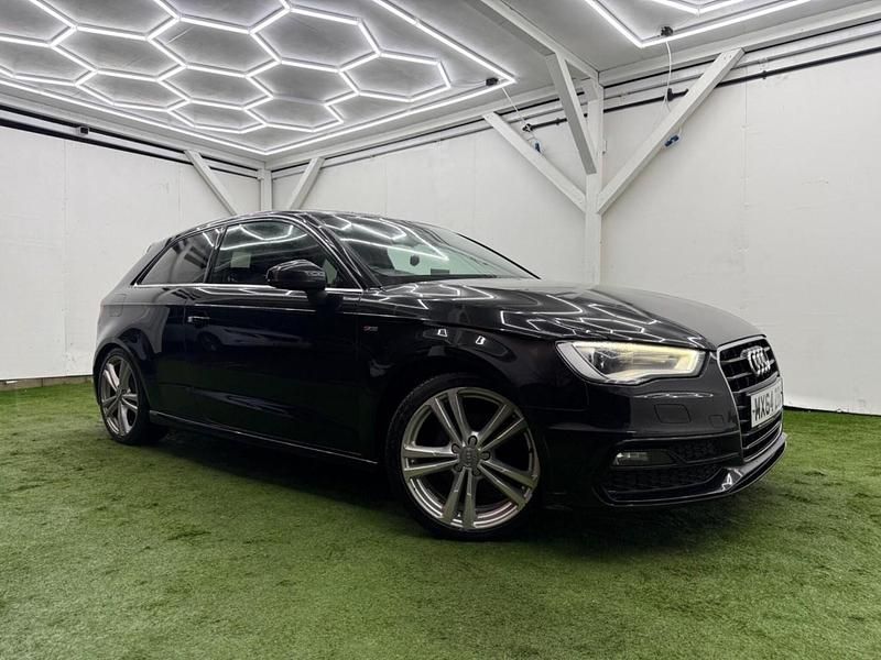 Used Audi A3 S-Line 110 HP (80 kW) 2014 Black Hatchback