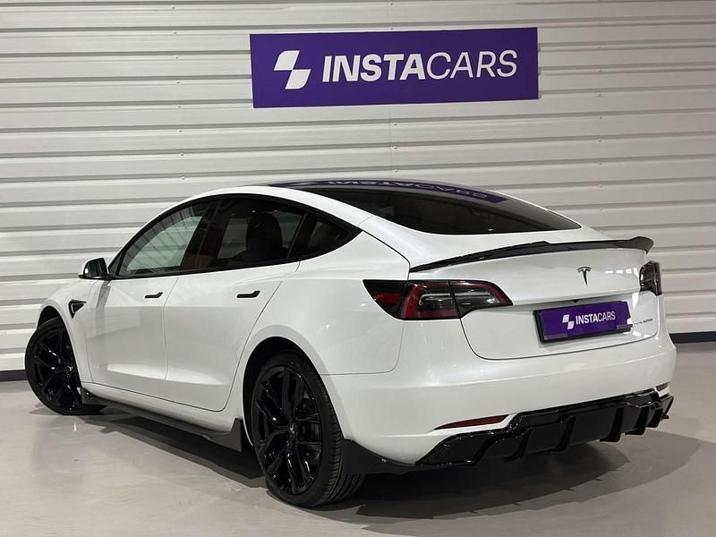 Used Tesla Model 3 Long Range AWD 366 kW (498 HP) 2021 White Sedan