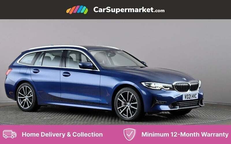 Blue Used 2021 BMW 330e Sport Line Estate | £18,197 (Good price) - Image 1/4