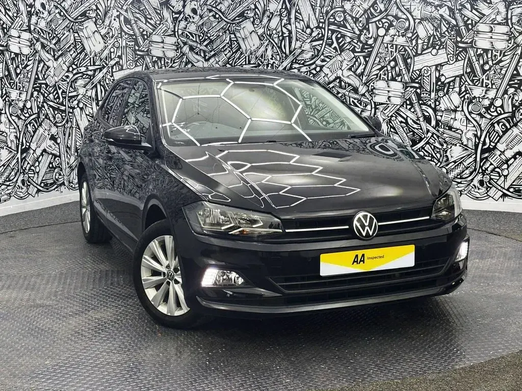 Used VW Polo Match 95 HP (69 kW) 2021 Black Hatchback