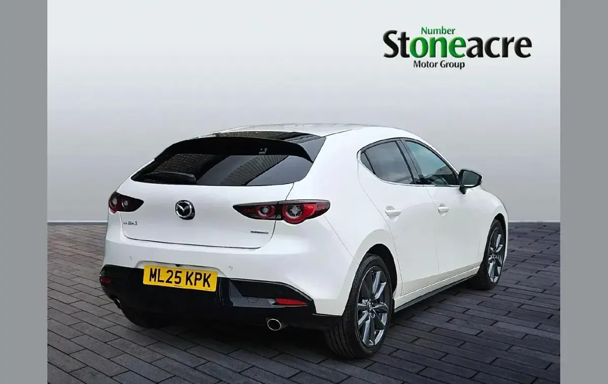 Used Mazda 3 Exclusive-Line 140 HP (102 kW) 2025 White Hatchback