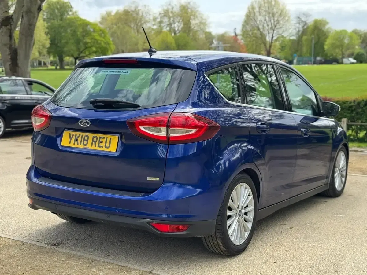 Used Ford C-MAX Titanium 125 HP (91 kW) 2018 Blue MPV