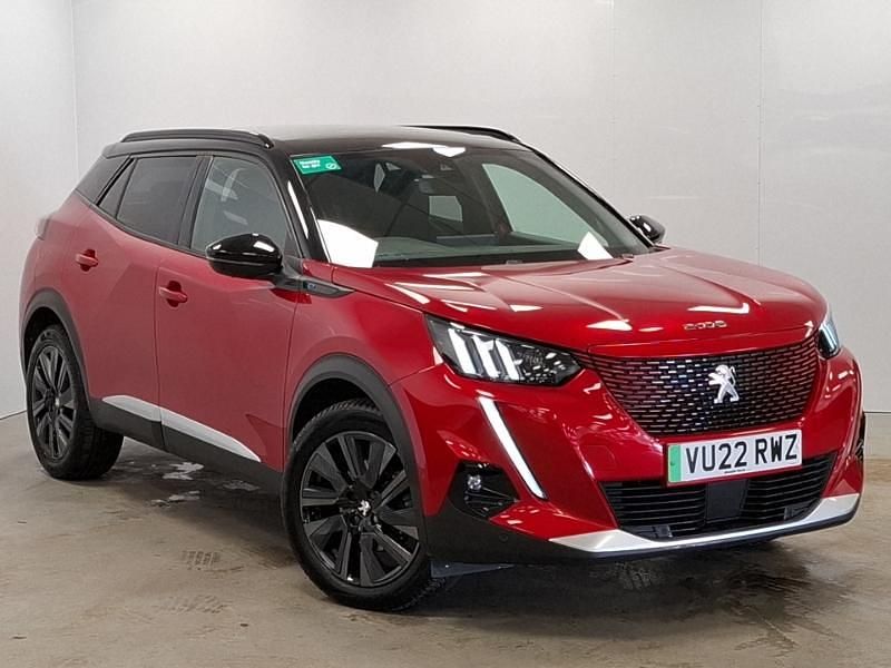 Red Used 2022 Peugeot e-2008 Premium SUV | £14,998 (Expensive) - Image 1/4