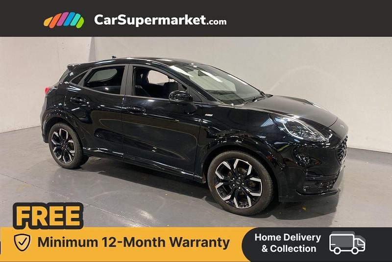 Black Used 2022 Ford Puma ST-Line X Hatchback | £14,497 - Image 1/4