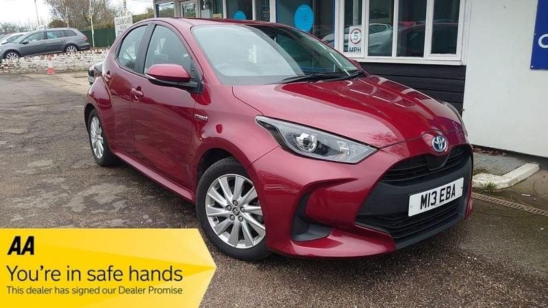 Used Toyota Yaris Hybrid 2021 Red Hatchback