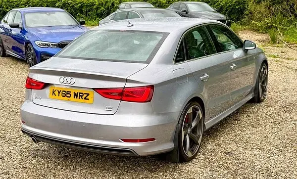 Used Audi A3 S-Line 110 HP (80 kW) 2015 Silver Sedan