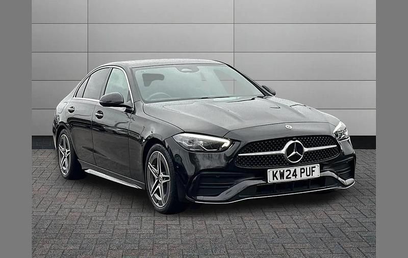 Black Used 2024 Mercedes C200 AMG line Sedan | £28,990 (Fair price) - Image 1/3