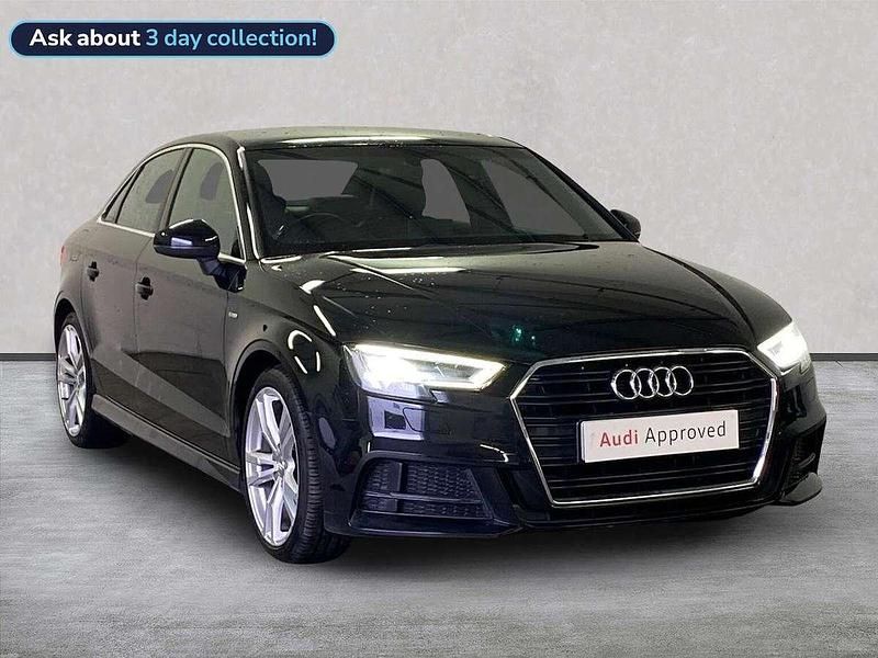 Black Used 2017 Audi A3 S-Line Sedan | £12,309 (Fair price) - Image 1/4
