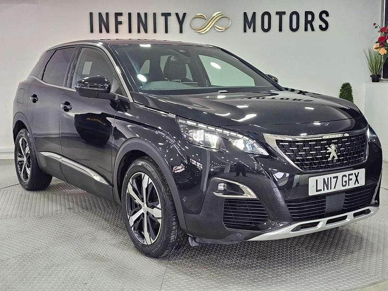 Used Peugeot 3008 GT-line 130 HP (95 kW) 2017 Black Hatchback