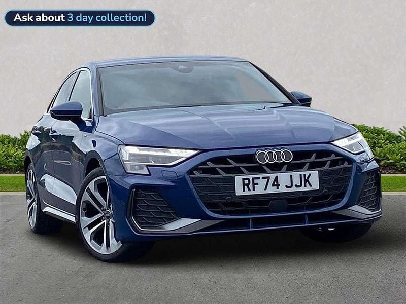 Blue Used 2025 Audi A3 S-Line Sedan | £26,788 (Fair price) - Image 1/4