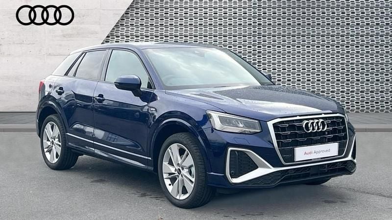 Blue New 2025 Audi Q2 S-Line SUV | £28,989 (Fair price) - Image 1/4