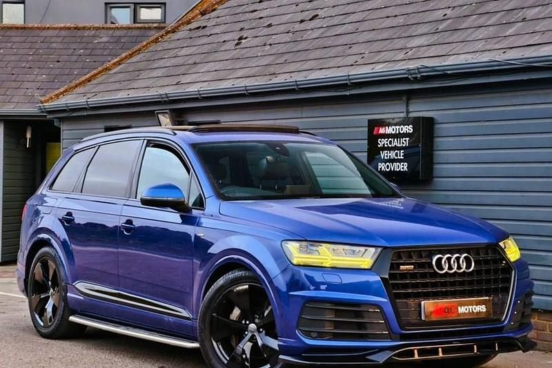 Blue Used 2017 Audi Q7 S-Line SUV | £28,789 (A bit pricey) - Image 1/1