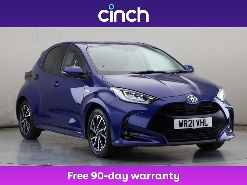 Blue Used 2021 Toyota Yaris Hybrid Design Hatchback | £14,799 (Good price) - Image 1/3