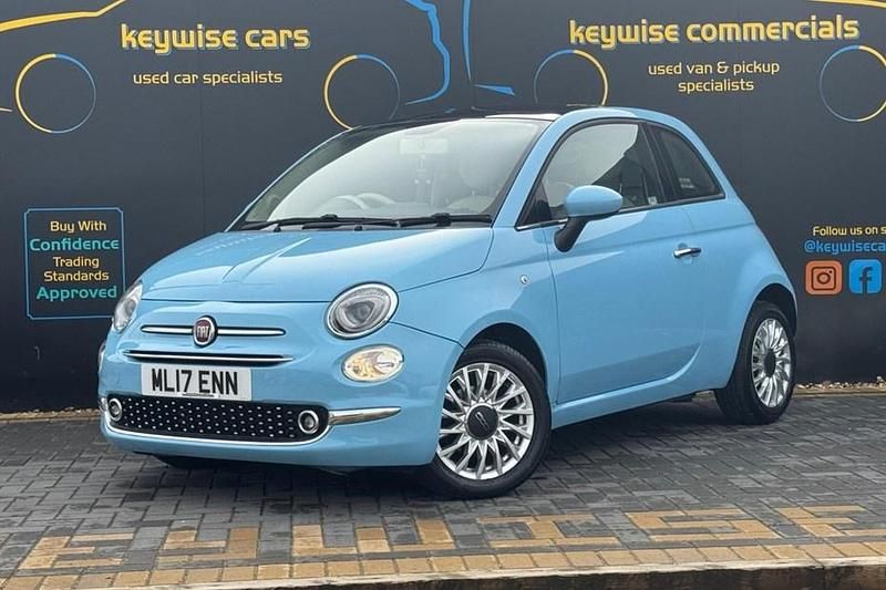Used Fiat 500 Lounge 69 HP (50 kW) 2017 Blue Hatchback