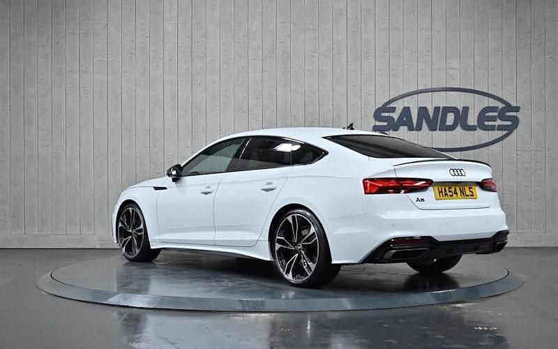 Used Audi A5 Sportback Black Edition 150 HP (110 kW) 2023 White Hatchback