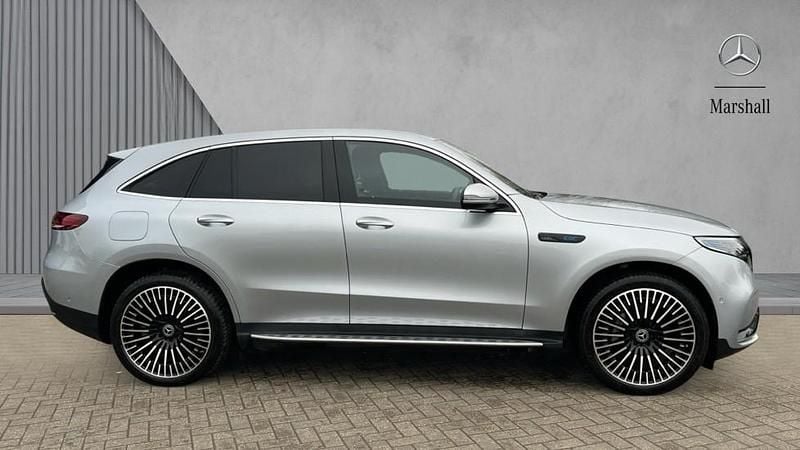 Used Mercedes EQC400 AMG Line Premium 300 kW (408 HP) 2023 Metallic paint hightech silver SUV