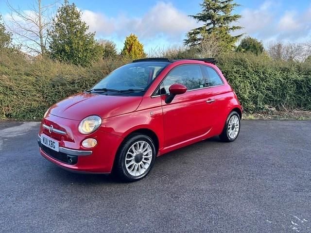 Used Fiat 500 Lounge 2011 Red Cabriolet