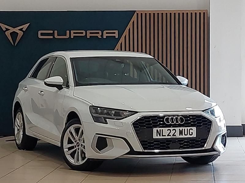 White Used 2022 Audi A3 e-tron Sport Hatchback | £18,698 (Good price) - Image 1/4