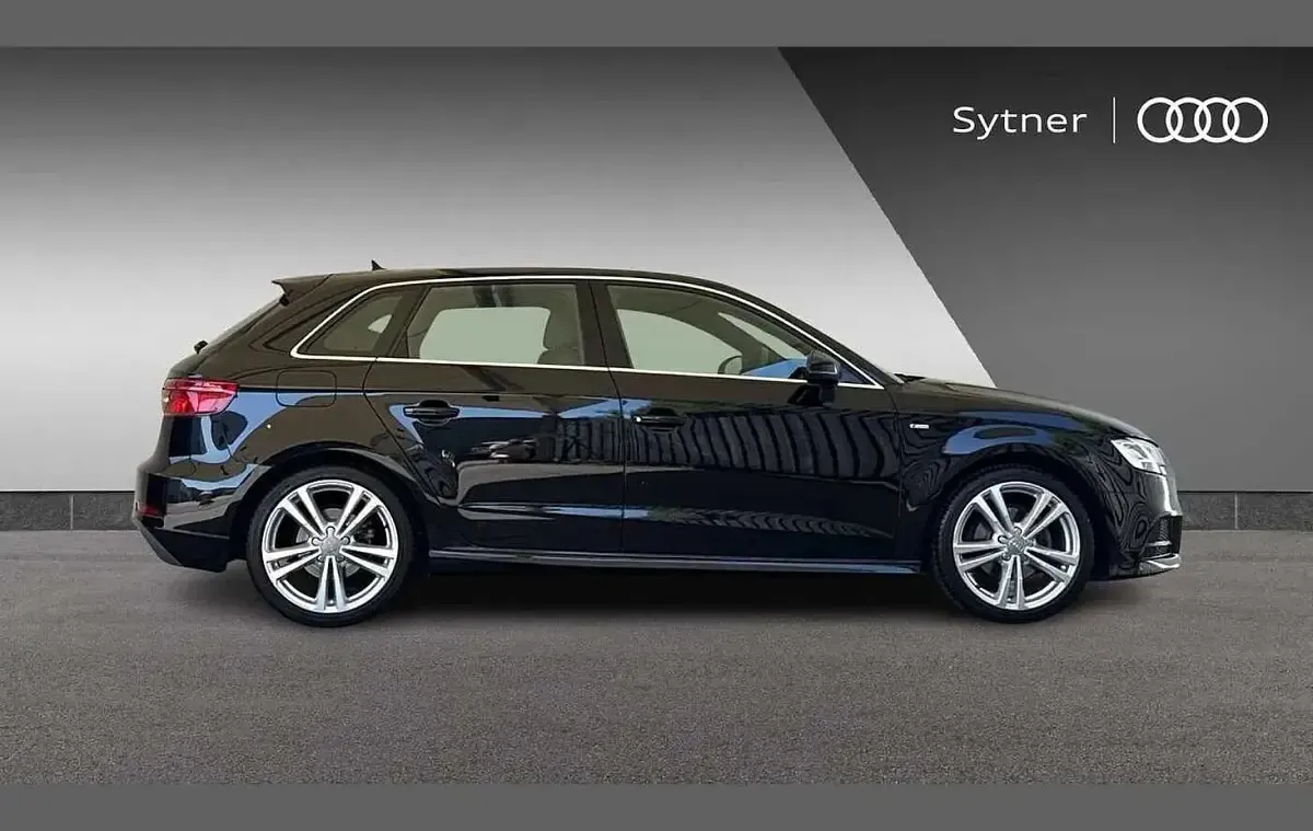 Used Audi A3 S-Line 150 HP (110 kW) 2018 Black Sedan