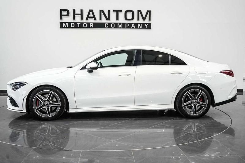 Used Mercedes CLA200 AMG line 163 HP (119 kW) 2019 White Coupe