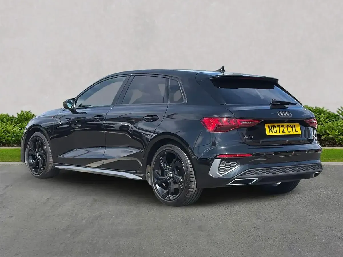 Used Audi A3 S-Line 150 HP (110 kW) 2022 Black Sedan