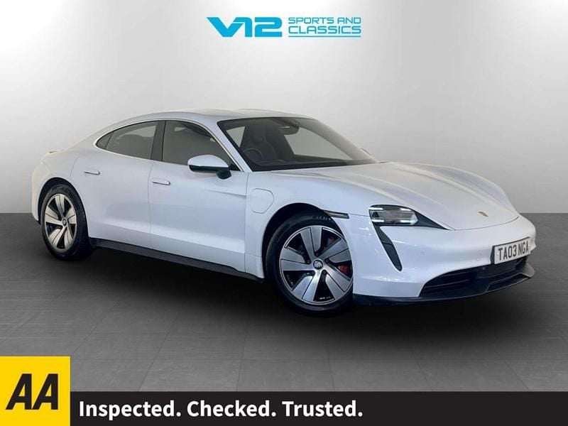 White Used 2020 Porsche Taycan Performance Package Sedan | £38,995 (Good price) - Image 1/2