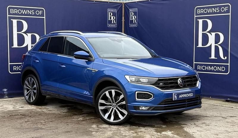 Blue Used 2021 VW T-Roc R-line SUV | £19,949 (Fair price) - Image 1/3
