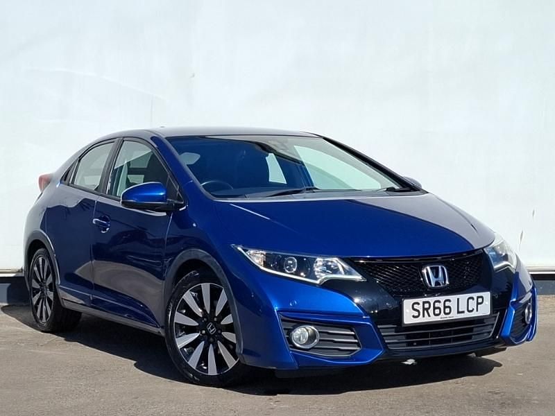 Used Honda Civic SE Plus 100 HP (73 kW) 2016 Blue Hatchback