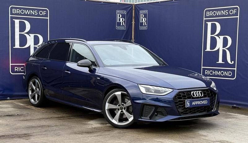 Used Audi A4 Black Edition 150 HP (110 kW) 2021 Blue Estate