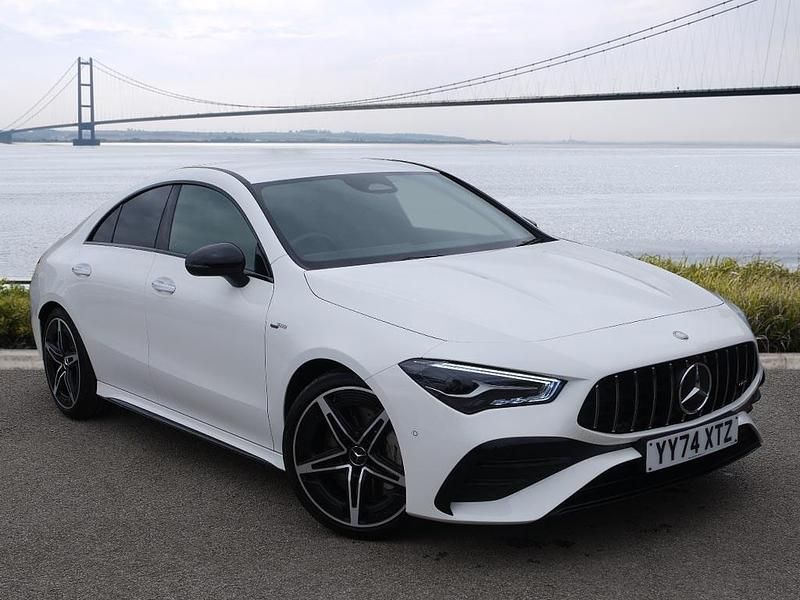 White Used 2025 Mercedes CLA35 AMG Premium Coupe | £38,991 (Expensive) - Image 1/4