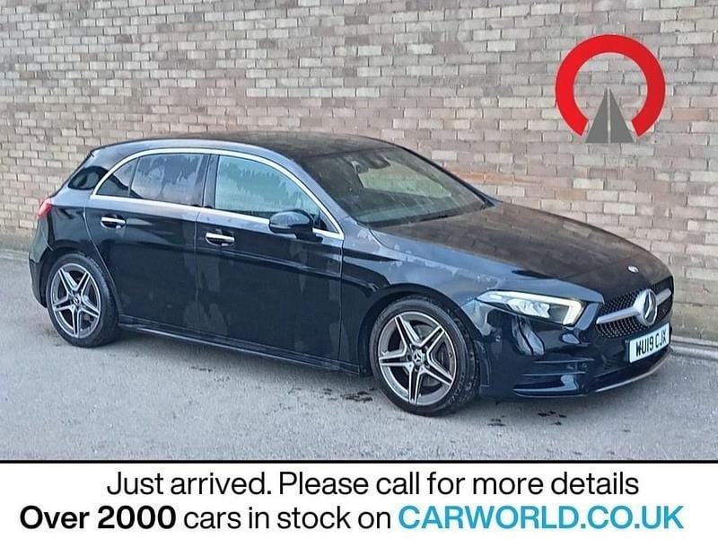Used Mercedes A190 AMG line 190 HP (139 kW) 2019 Black Hatchback