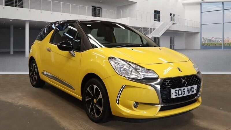 Yellow Used 2016 DS Automobiles DS3 Elegance Hatchback | £4,499 (Fair price) - Image 1/4