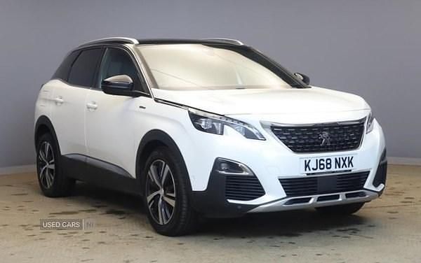 White Used 2019 Peugeot 3008 GT-line Hatchback | £11,990 (Fair price) - Image 1/1