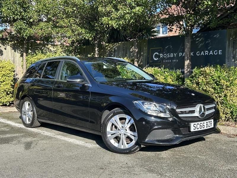 Black Used 2017 Mercedes C200 Executive Estate | £12,500 (Fair price) - Image 1/4
