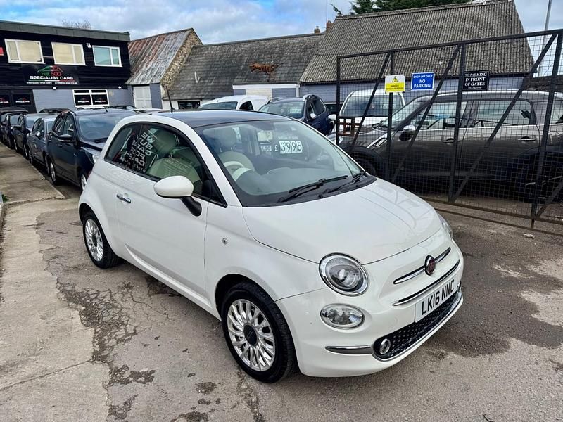 Used Fiat 500 Lounge 2016 White Hatchback