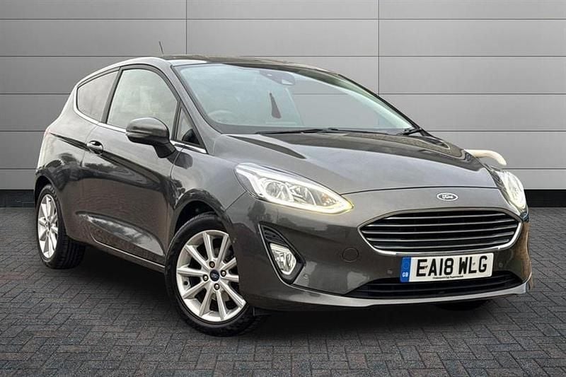 Grey Used 2018 Ford Fiesta Titanium Hatchback | £7,865 (Good price) - Image 1/3